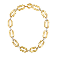 Statement Goldtone Link Necklace