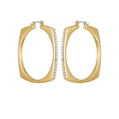 Large Square Hoop Earrings