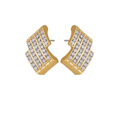 Crystal Bar Stud Earrings