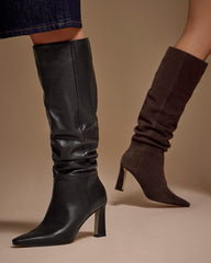 Genisa Narrow Calf Slouchy Knee High Boot