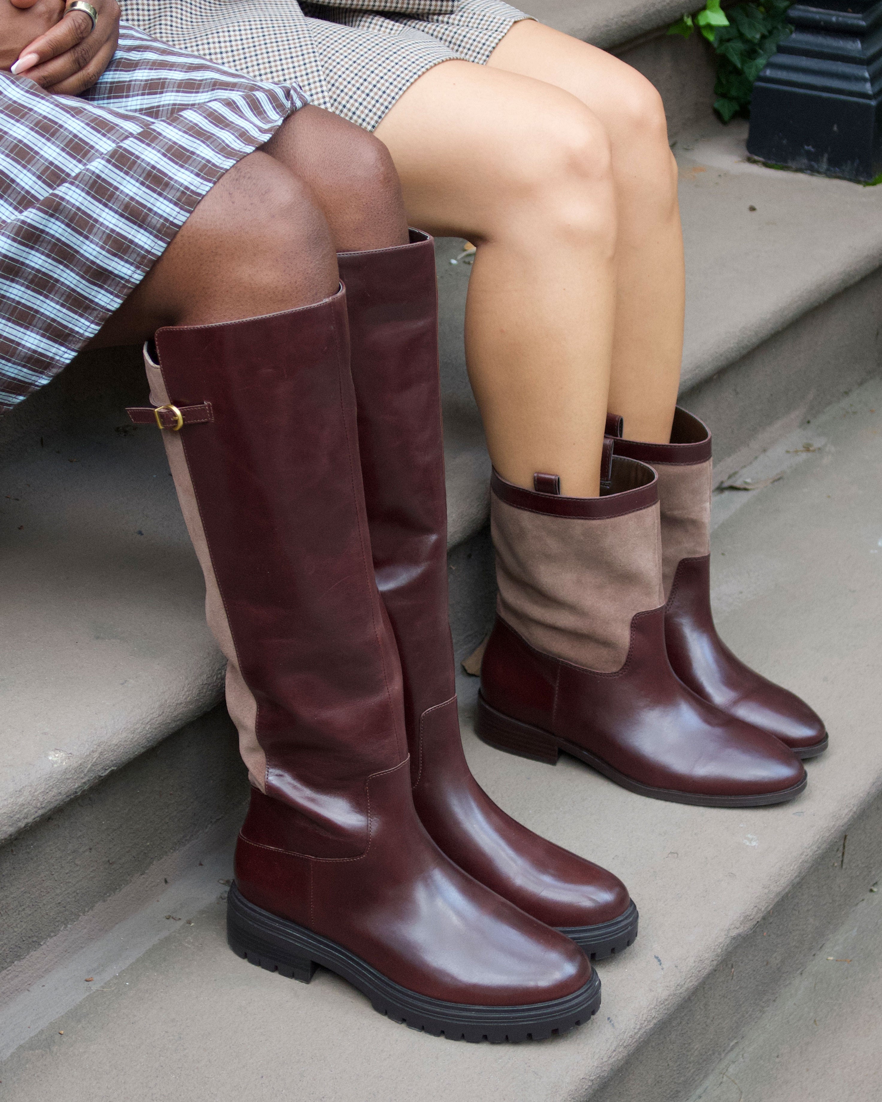 Bertla Wide Calf Knee High Riding Boot
