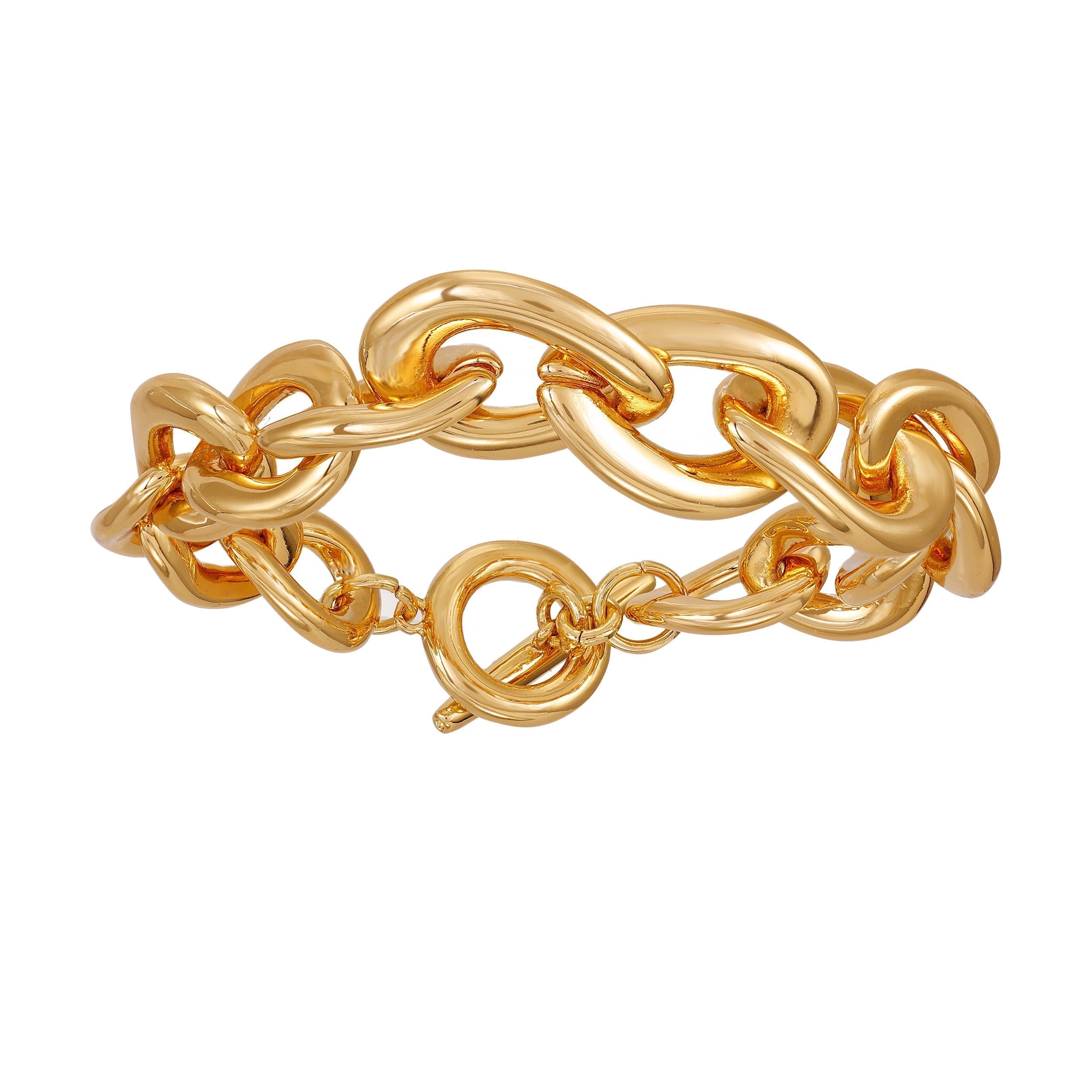 Goldtone Link Toggle Bracelet