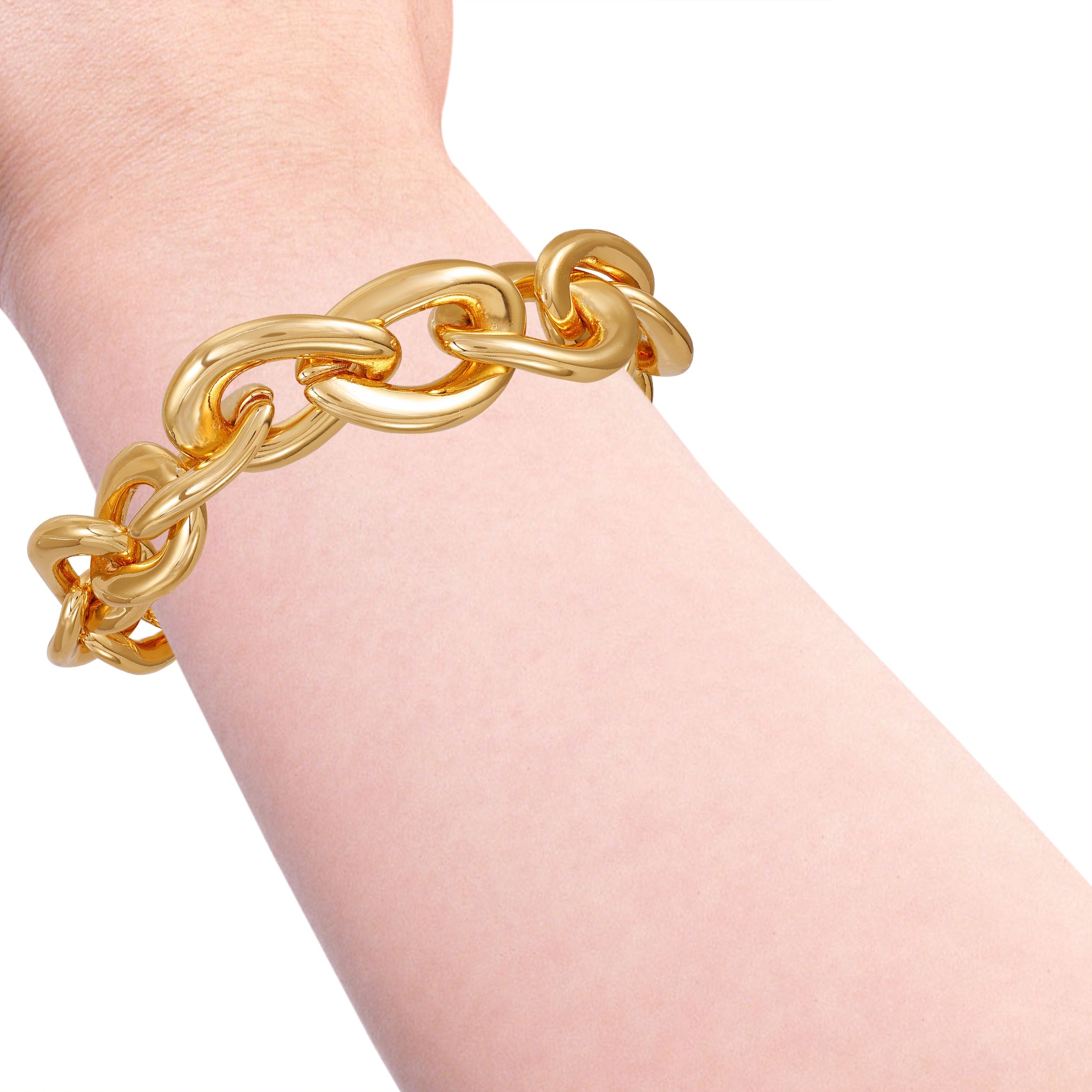 Goldtone Link Toggle Bracelet