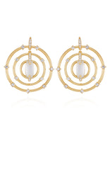 Statement Goldtone & Crystal Drop Earrings