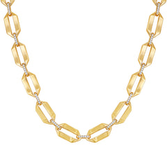 Statement Goldtone Link Necklace