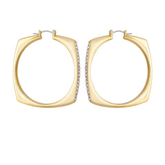Large Square Hoop Earrings