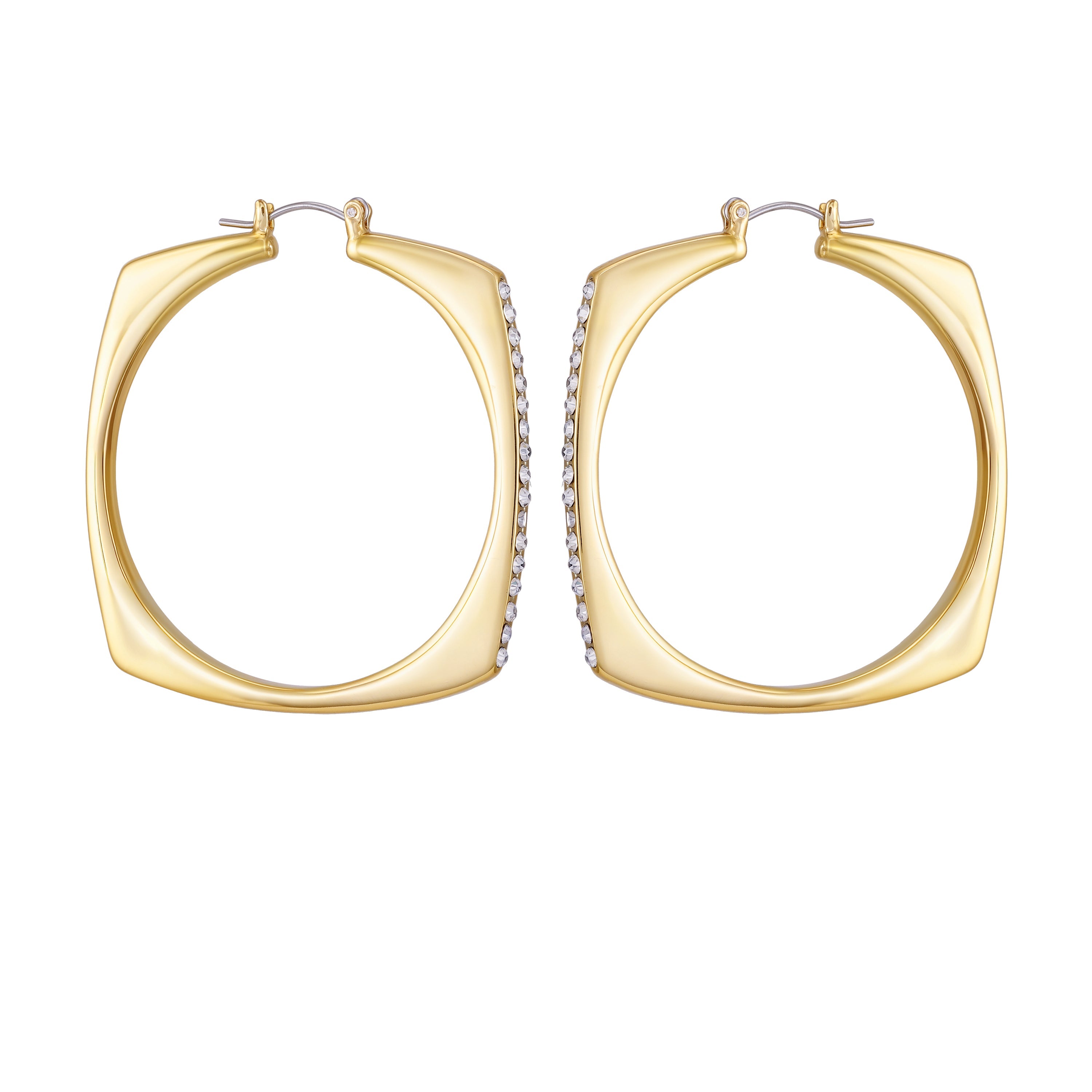 Large Square Hoop Earrings