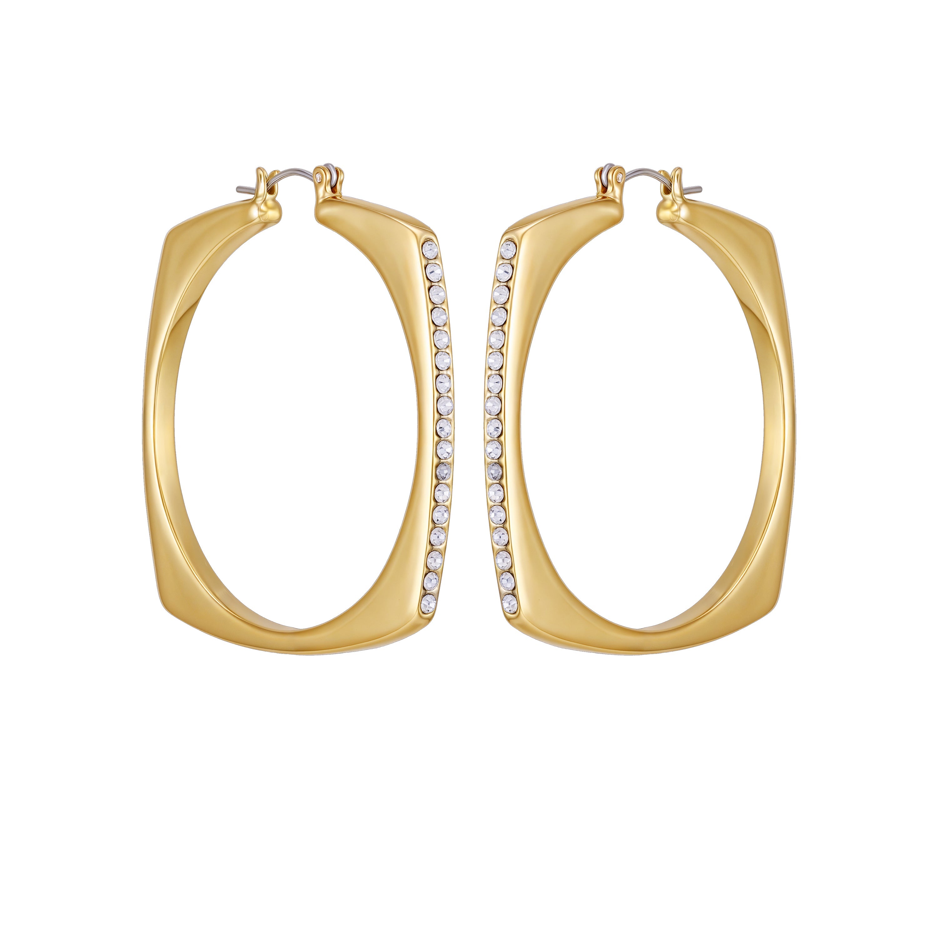 Large Square Hoop Earrings