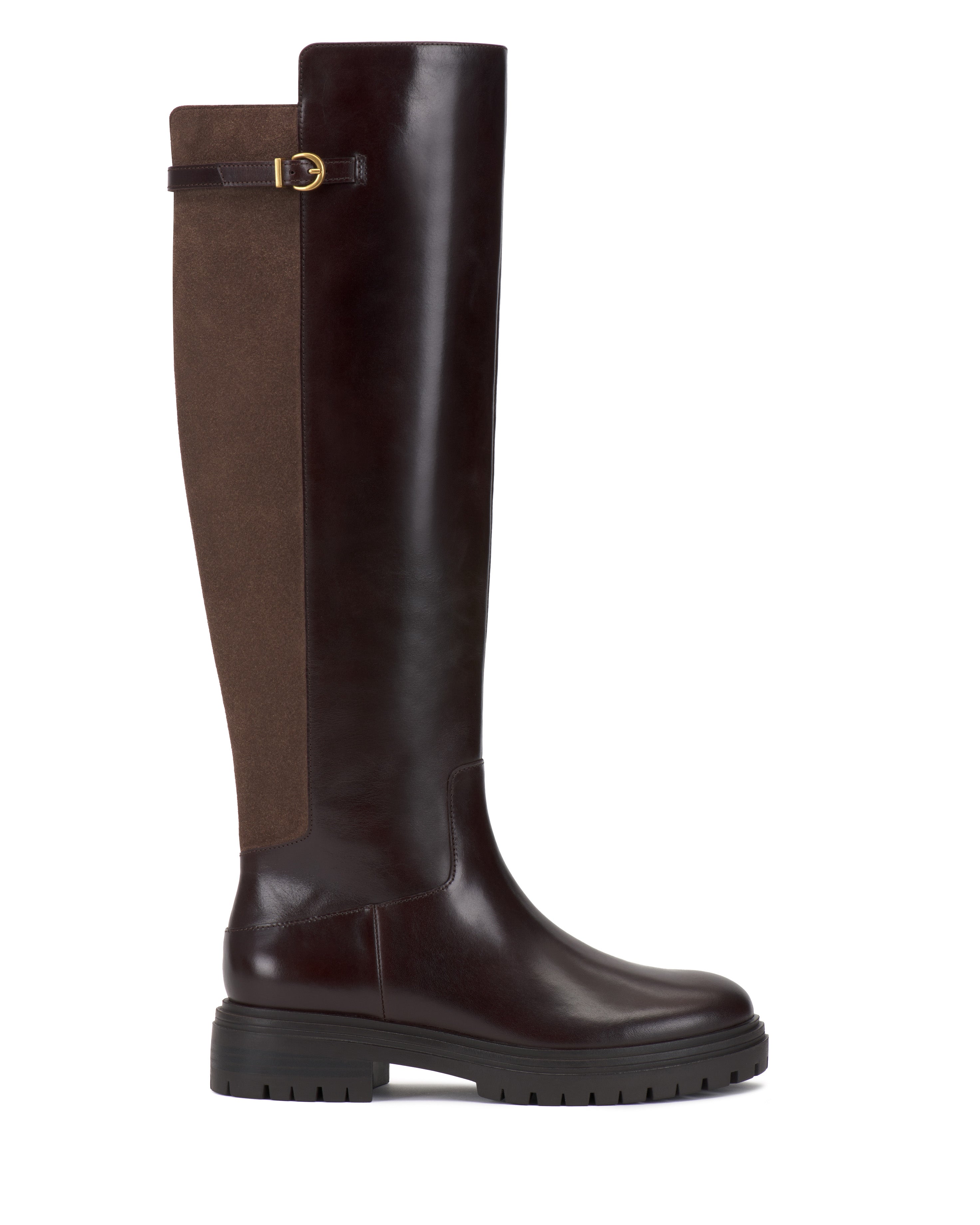 Bertla Wide Calf Knee High Riding Boot
