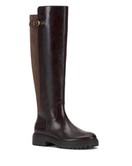 Bertla Wide Calf Knee High Riding Boot